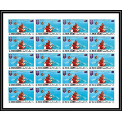 406c -Ras Al Khaima MNH ** Mi N° 519 / 526 B non dentelé (Imperf) Scout Pfadfinder jamboree scouts feuilles sheets