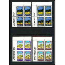 408c - Yemen kingdom MNH ** Mi N° 365 / 371 A Scout (Pfadfinder jamboree scouts) usa idaho 1967 bloc 4 spécial margin
