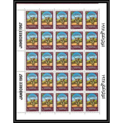 408d - Yemen kingdom MNH ** Mi N° 365 / 371 A Scout (Pfadfinder world jamboree scouts) usa idaho 1967 feuilles sheets