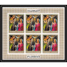 411 Fujeira MNH ** Mi N° 431 / 438 B scènes from the bible adam et eve jesus christ Non dentelé imperf feuilles sheet