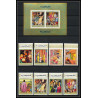 411a Fujeira MNH ** Mi N° 431 / 438 + bloc 20 B scènes from the bible adam et eve jesus christ Non dentelé imperf