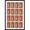 414 - Fujeira MNH ** Mi N° 870 / 874 B european costumes 15 to 19th century non dentelé (Imperf) feuilles sheets