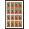 414 - Fujeira MNH ** Mi N° 870 / 874 B european costumes 15 to 19th century non dentelé (Imperf) feuilles sheets