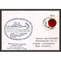 098281 antarktis expedition 1977 bremen allemagne germany antarctic antarctique lettre cover