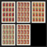 415 - Fujeira MNH ** Mi N° 870/874 A european costumes 15 - 19th century feuilles sheets 