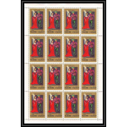 415 - Fujeira MNH ** Mi N° 870/874 A european costumes 15 - 19th century feuilles sheets 