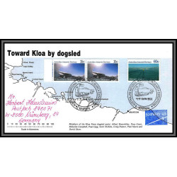 098341 toward kloa by dogsled 17/11/1991 australian antarctic territory antarctic antarctique lettre cover