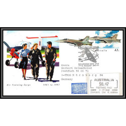 098344 fdc air training corps australia antarctic antarctique stationery entier