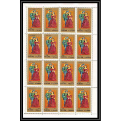 415 - Fujeira MNH ** Mi N° 870/874 A european costumes 15 - 19th century feuilles sheets 