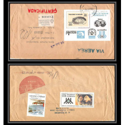 098367 Football soccer bloc recommandé argentine argentina 78 1978 lettre cover