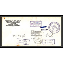 098370 ministerio de interior recommandé 1978 chile chili lettre cover