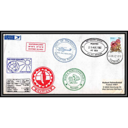 098443 recommandé ms/sa agulhas 29/8/1982 marion islands helicopter rsa south africa antarctic antarctique lettre cover