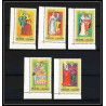 415c - Fujeira MNH ** Mi N° 870 / 874 A european costumes 15 to 19th century COIN DE FEUILLE