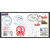 098450 ms/sa agulhas 25/12/1985 sanae 24 helicopter rsa south africa antarctic antarctique lettre cover