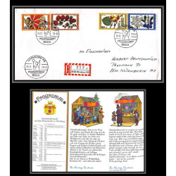 098468 recommandé nurnberg 24/12/1979 christkindelsmärkt de noel allemagne germany lettre cover