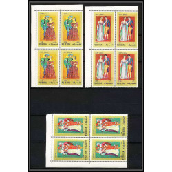 415d - Fujeira MNH ** Mi N° 870 / 874 A european costumes 15 to 19th century bloc 4