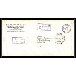 098475 ministerio de interior recommandé 18/6/1978 chile chili lettre cover
