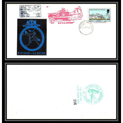 098493 21st voyage ms/sa agulhas 1/9/1981 tristan da cunha antarctic antarctique lettre cover