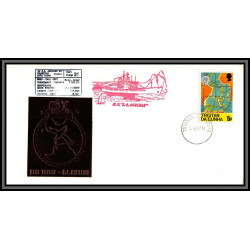098497 21st voyage ms/sa agulhas 1/9/1981 tristan da cunha antarctic antarctique lettre cover