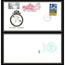 098498 21st voyage ms/sa agulhas 1/9/1981 tristan da cunha antarctic antarctique lettre cover