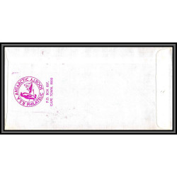 098500 ms/sa agulhas 7/1/1982 helicopter 17/2/1982 sanae rsa south africa antarctic antarctique lettre cover
