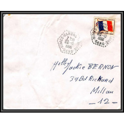 098849 france fm nimes garons 1966 naval navale lettre cover