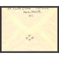 098850 france fm marine le frioul marseille 1965 naval navale lettre cover