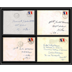 098853 france fm 13 naval navale lot 4 lettre cover