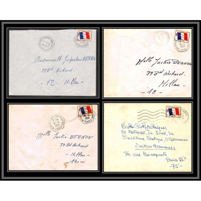 098853 france fm 13 naval navale lot 4 lettre cover