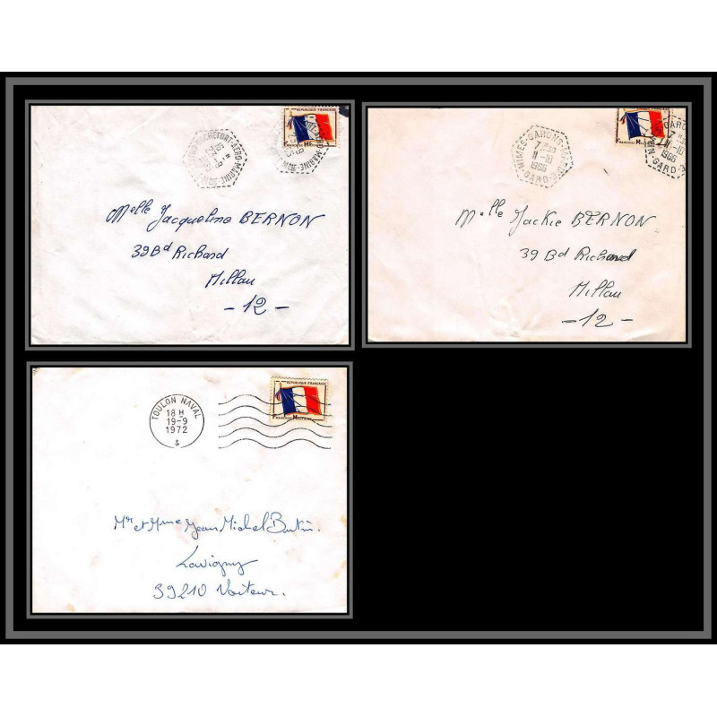 098854 france fm 13 naval navale lot 3 lettre cover