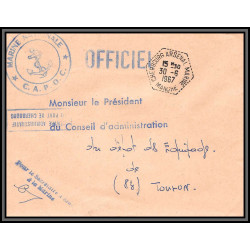 098861 france cherbourg arsenal 1967 fm naval navale lettre cover