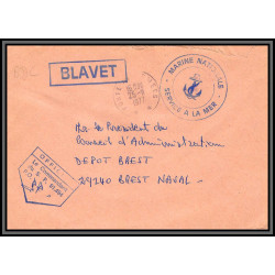 098867 france blavet 1977 sp 91.494 fm naval navale lettre cover