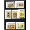 419d - Ras Al Khaima MNH ** Mi N° 167 / 173 A arab (arabe) miniatures Tableau (Painting) coin de feuille 