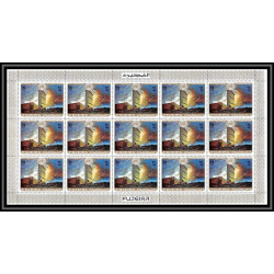 420 Fujeira MNH ** Mi N° 505 / 508 A United nations nations unies ONU UNO headquarters new york feuilles sheets