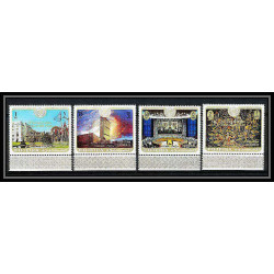 420e Fujeira MNH ** Mi N° 509 / 512 A overprint gold international education United nations nations unies ONU UNO ny