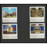 421e Fujeira MNH ** Mi N° 509 / 512 B overprint gold international education United nations ONU UNO non dentelé imperf