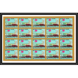 423 Yemen kingdom MNH ** Mi N° A 977 E 977 B world exibition osaka 70 feuilles sheets non dentelé (Imperf)