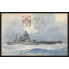 099415 salon marine 1945 cuirassé strasbourg france naval navale carte postale postcard