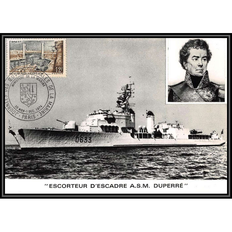 099417 escorteur d'escadre duperré 1974 france naval navale carte postale postcard