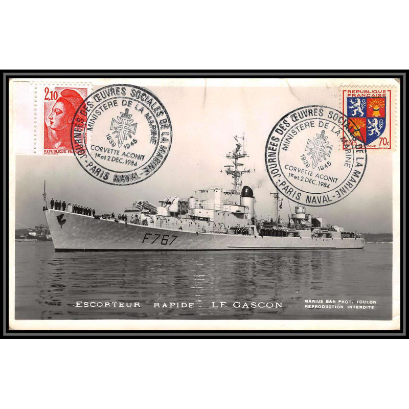 099424 ESCORTEUR RAPIDE LE GASCON 1984 france naval navale carte postale postcard