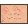099434 3ème escadrille dragage 1964 force cotière toulon france naval navale lettre cover