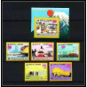 423a Yemen kingdom MNH ** Mi N° A 977 - E 977 B + bloc 189 B world exibition osaka 70 japon japan Non dentelé imperf