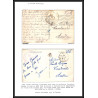 099546 marine nationale toulon pour Caudeval 1941 aude taxe france naval navale lettre cover