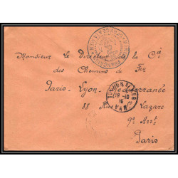099548 marine nationale service à la mer toulon 1916 france naval navale lettre cover