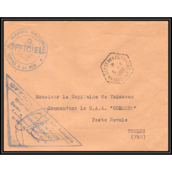 099556 dépot des équipages 1960 toulon france naval navale lettre cover