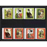 424b Sharjah MNH ** Mi N° 602 / 609 A Tableau tableaux japanese paintings osaka 70 Exposition universelle japon japan