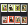 424c Sharjah MNH ** Mi N° 602 / 609 A Tableau tableaux japanese paintings osaka 70 Exposition universelle japan japon CD