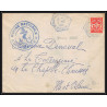 099663 france fm 11 dépot equipages La Chapelle-Chaussée 1952 naval navale lettre cover