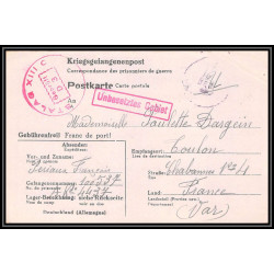 099689 stalag 13c kriegsgefangenenlager 1943 prisonniers chabannes allemagne germany lettre cover
