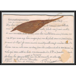 099690 stalag 13c kriegsgefangenenlager 1943 prisonniers chabannes allemagne germany lettre cover